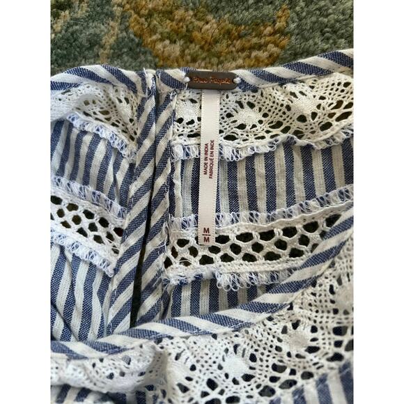 NWOT Free People Sunny Day Embroidered Striped Dress - Picture 11 of 16